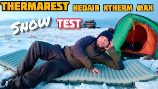 Thermarest neoair xtherm max snow test on Dartmoor [upl. by Netsoj621]