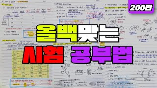 올백맞는 시험 공부법 기말고사 직전이면 꼭 봐라 [upl. by Immaj]