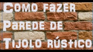 Como fazer parede com tijolos de demolição parede com tijolo rústico assentar tijolo decorativo [upl. by Reave]