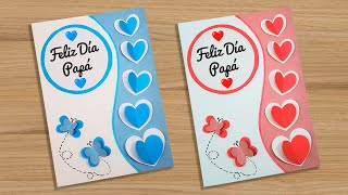 💖 Hermosa tarjeta para el día del padre 🌼 Fathers Day Card Handmade Easy Especial día del padre [upl. by Debbie]