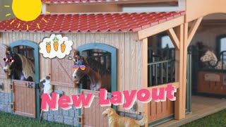 New Layout amp Quick late Summer Schleich Barn Tour [upl. by Tanaka]