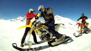 Smotard Moto  Cingoli 120 kmh Sulla Neve [upl. by Stamata]