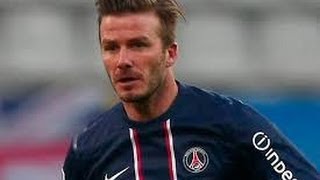 David Beckham  Number One  PSG  First Match  Skills show [upl. by Ahseenal95]