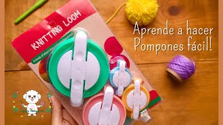 Poniendo a prueba las Pomponeras 🧶✨Pompones en menos de 5 minutos Tejidos Pennys ens [upl. by Eibbed]