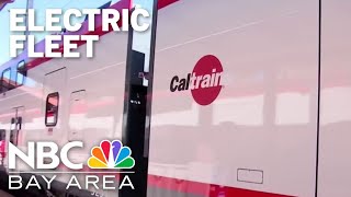 Caltrain welcomes allelectric fleet [upl. by Liahcim]