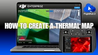 HOW to CREATE an Orthomosaic THERMAL Map and Thermal INSPECTION using DJI FlightHub 2 [upl. by Einaeg]