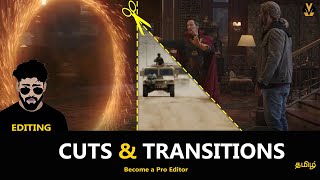 Editing cuts and transitions  Film editing  Tamil [upl. by Erdman]