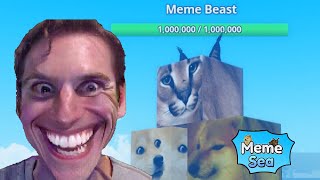 Meme Beast  Meme Sea Roblox [upl. by Anaej]