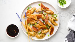 Crispy Vegetable Potstickers Recipe [upl. by Carrillo124]