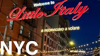 Walking NYC Little Italy [upl. by Erodasi555]