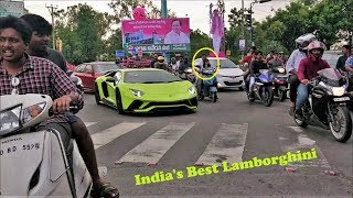 Novitec Lamborghini Aventador S CRAZY Reactions in HyderabadINDIA [upl. by Southworth714]