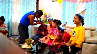 Sakchi ko 9th 🎂party celebrationbirthday party sakchi [upl. by Acinod]