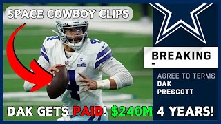 Reacting To Dak Prescotts 240 Million 4Year Extension  Space Cowboy Clips [upl. by Frants]