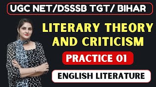 🟥Test 01  Literary Theory and Criticism  English Literature  LIVE 8 PM [upl. by Layney]