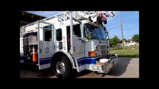 Walkaround of DeLand Fire Department Ladder 81 and Rescue 81 [upl. by Anirbes712]