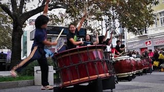 Yamato  The Drummers of Japan  Live Street Performance  Taiko Drums  Plovdiv Bulgaria [upl. by Aseyt]