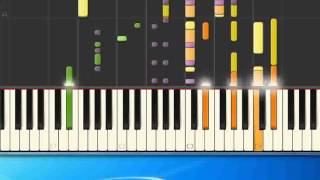 18 wheels and a dozen roses Kathy Mattea Piano tutorial by Synthesia [upl. by Ianaj81]