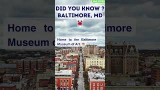 USA City Tour 🏙️ USA Cities Unveiled  Baltimore MD 🦀 [upl. by Nahtnanhoj]