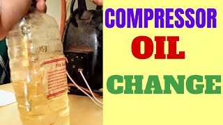 COMPRESSOR OIL CHANGE [upl. by Lemmy]