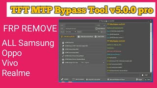 TFT MTP Bypass Tool v500 pro  All Samsung FRP Remove Tool [upl. by Idnib]