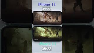 iPhone 13 vs iPhone 11 Comparison PUBG MOBILE TEST shorts [upl. by Irma]