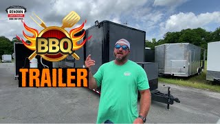 85X34 BBQ Trailer with open porch  Food Trailer  Concession Trailer [upl. by Jamison]