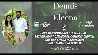 Engagement ceremony of Dennis amp Eleena On 24th February 2024 530pm [upl. by Yroj]