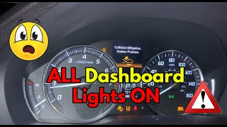 How To FIX Acura MDX All Warning Lights On  All Dashboard Warning Lights On RESOLVED [upl. by Esirrehc436]