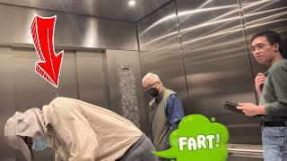 Old Fat Man Farts On People In Elevator and Store [upl. by Eirrek]