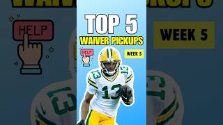 Top 5 MUST ADD Waiver Wire Pickups for Week 5 in 2024 Fantasy Football 🔥 [upl. by Prior]