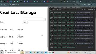 Performing Crud In Local Storage   Local Storage Crud Show Create Update DeleteReactJsNextJs [upl. by Donnell]