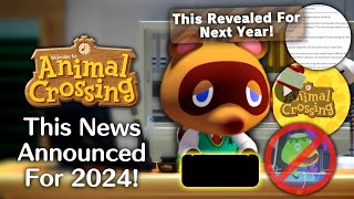 This News Announced For Animal Crossing in 2024 [upl. by Jevon]