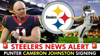 THE STEELERS HAVE A PUNTER Steelers Sign Cameron Johnston In NFL Free Agency  Steelers News [upl. by Genie]