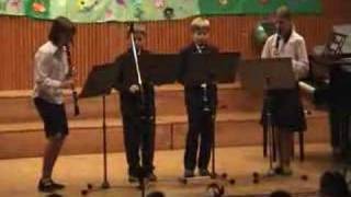 Johannes Brahms Hungarian Dance No 5 for four clarinets [upl. by Singleton]