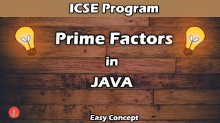 Prime Factors in JAVA  Program to print the sum of prime factors of a number  BluejCode [upl. by Ackley409]