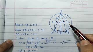 ABEDC is a pentagon such that ABC is an equilateral triangle and bdc is a square of Side 2 cm a circ [upl. by Cristoforo636]