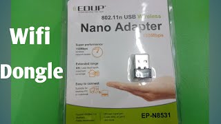 WIFI DONGLE  ADAPTER CONNECT TO COMPUTER OR LAPTOP PAANO IKONEK ANG WIFI DONGLE SA COMPUTERTGALOG [upl. by Ahsenid427]