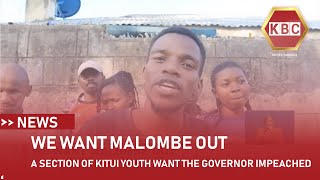 A section of Kitui youth want the governor impeached [upl. by Lemej30]