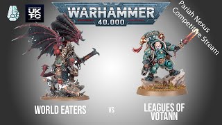 Leagues of Votann Vs World Eaters  Competitive Battle Report [upl. by Segroeg]