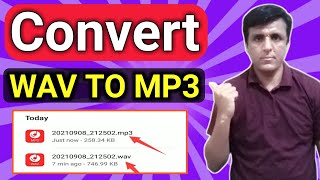 Convert Wav To Mp3  Wav To Mp3 Converter  Wav Ko Mp3 Me kaise Convert Kare [upl. by Sinnoda]