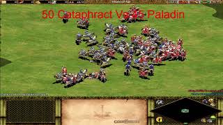 Age of Empires 2  Cataphract Byzantines  vs Paladin  Franks [upl. by Sheilah]