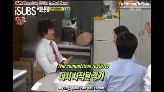 Song Ji Hyo VS Kim Jong Kook VERY FUNNY ENG SUB [upl. by Llerdna]