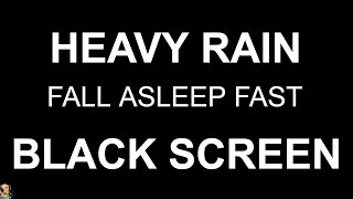 Black Screen Rain NO THUNDER Heavy Rain Sounds For Sleeping Night Rain For Sleep by Still Point [upl. by Anselme]