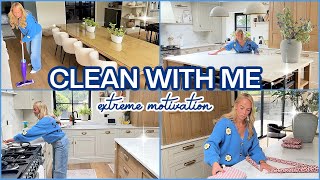 POWER HOUR Clean with me ✨ Speed Cleaning my Messy House  Emily Norris [upl. by Ebocaj]