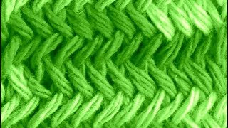 Como Tejer Punto Espigas Original  Herringbone Stitch 2 Agujas 131 [upl. by Holland]