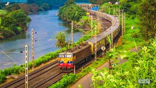 16 in 1 Train Action from Beautiful location on Mumbai  Pune Double line Indianrailways [upl. by Dyche]