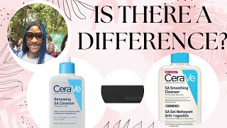 Cerave SA Smoothing Cleanser VS Cerave Renewing SA Cleanser [upl. by Gorges962]