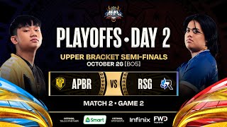 MPL PH S12  PLAYOFFS DAY 2  APBR vs RSG  GAME 2 [upl. by Alcina949]