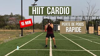 CARDIO PERTE DE POIDS À LA MAISON  15 MINUTES DE CARDIO INTENSIF SANS ÉQUIPEMENT [upl. by Macdermot]