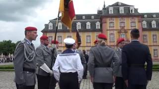 Teil 711 Gelöbnis 13062018 Bruchsal Vortreten der Rekrutenabordnungen [upl. by Evangeline]